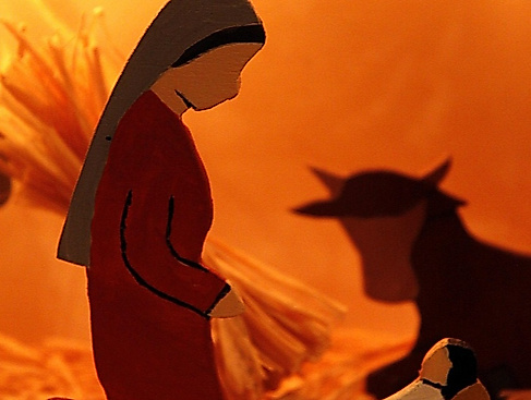 Heiligabend mit kleinem Krippenspiel