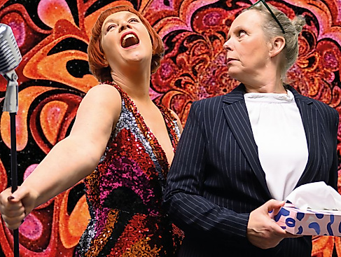 "Weiber,Wahnsinn und Gesang" Steffie Steup und Birgit Bockmann 
(v.l.n.r.)