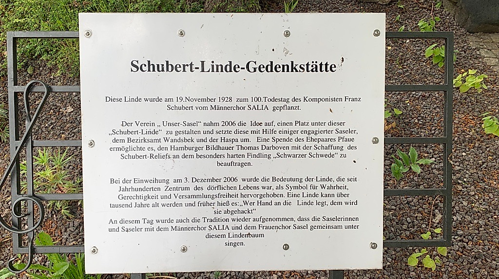 Schubert-Linde Gedenktafel