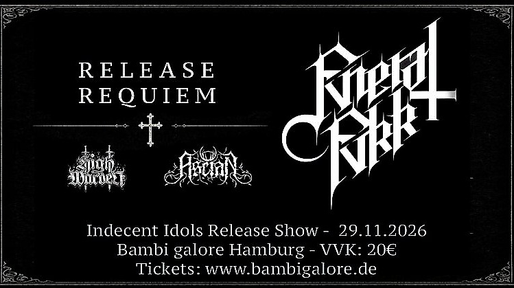 Konzertposte von Fvneral Fvkk, High Warden, Ascian am 29.11.2026 im Bambi Galore