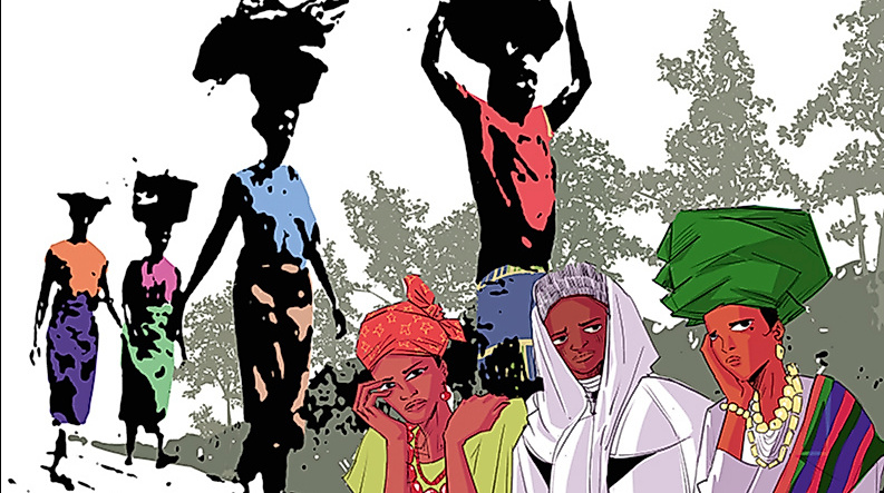 Bild zum Weltgebetstag 2026 „Rest for the Weary“ von der Künstlerin Gift Amarachi Ottah