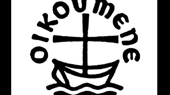 Oikoumene-Logo: Schiff mit Kreuz