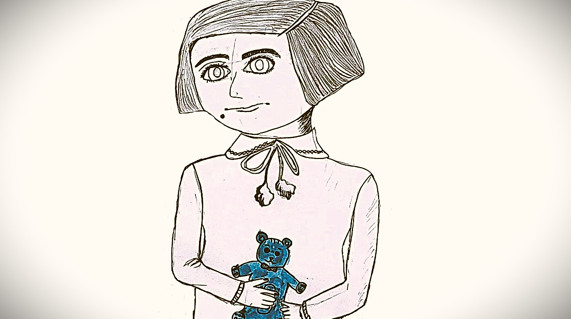 „Das war das Ende meiner Kindheit.“, Arbeit der Schülerin Anastasia, wurde zum Titelbild der Ausstellung