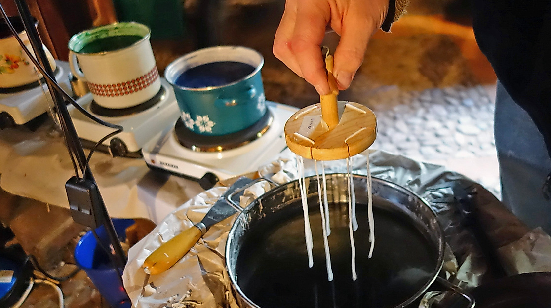 Kurs: Lichtestippen (Kerzen selbst herstellen)