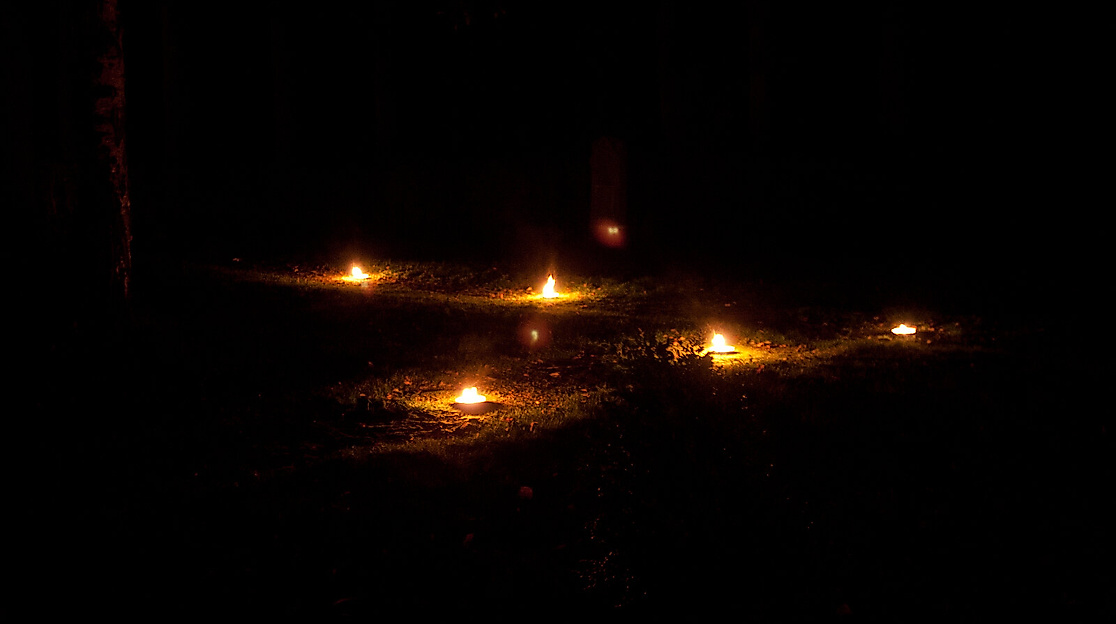 Illuminierter Alter Hammer Friedhof