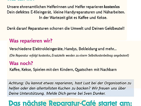 Reparatur Cafe/ Repair Cafe