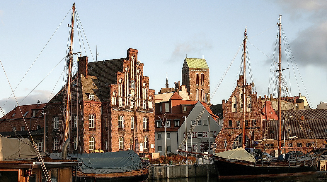 Hafen in der Hansestadt Wismar