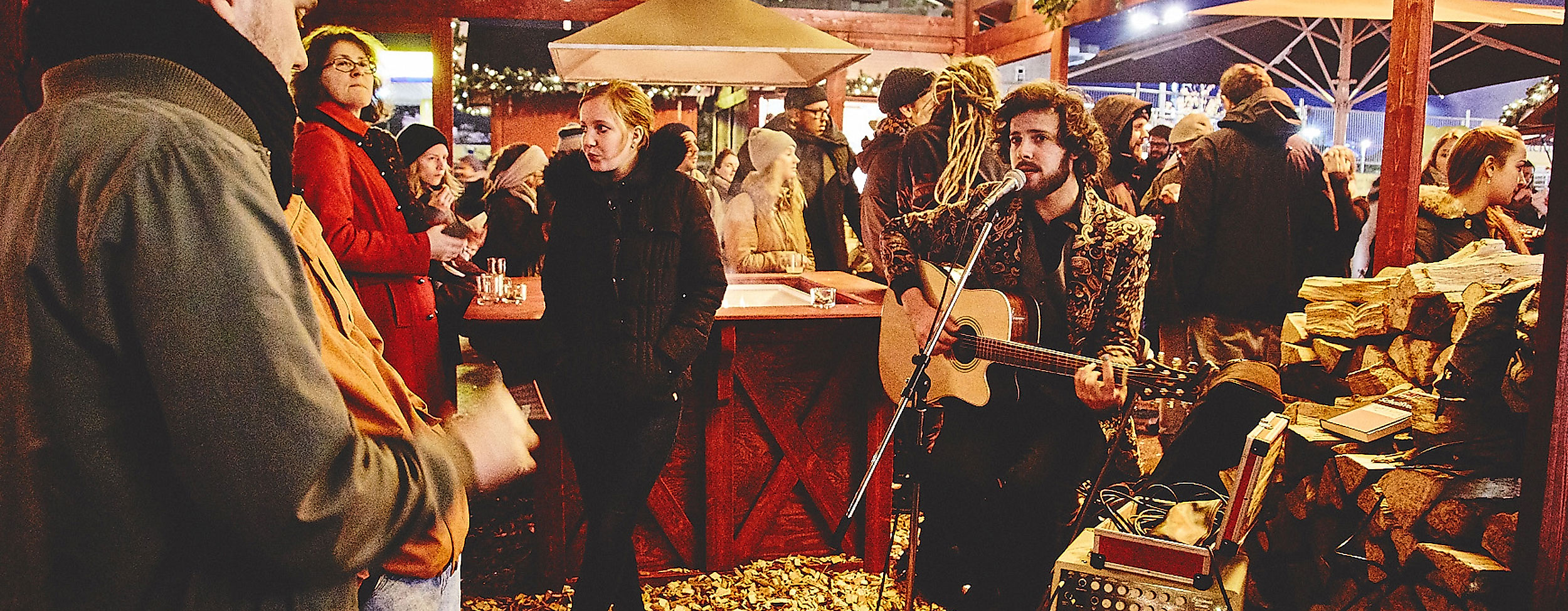 Livemusik Wintergarten St. Pauli Weihnachtsmarkt Rindermarkthalle