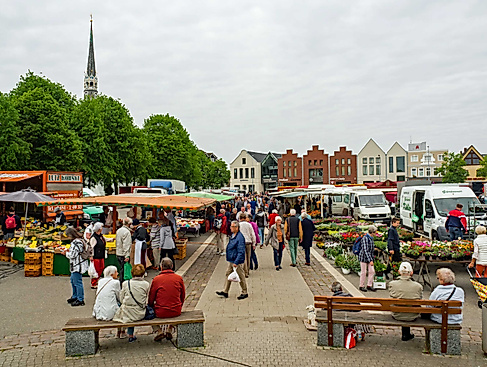 Traditioneller Wochenmarkt, Heide