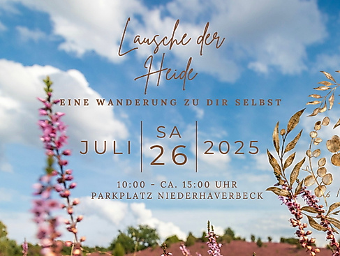 Lausche der Heide, Wanderung am 26.07. im Naturschutzpark Wilsede