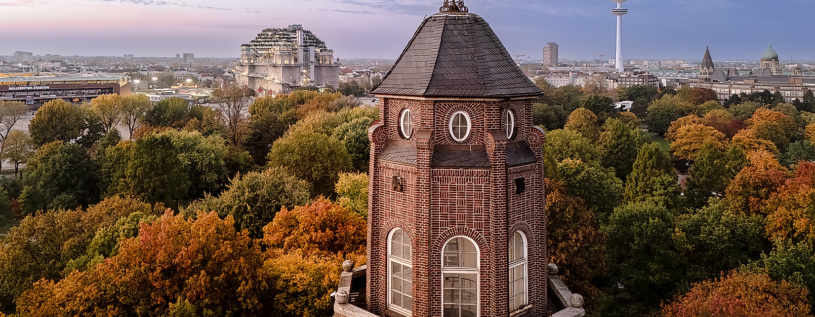 Herbstlicher Blick über Hamburg