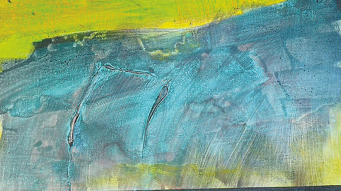 Ohne Titel, Peter Reitberger, Ölmischtechnik auf LW, 80 x 80 cm