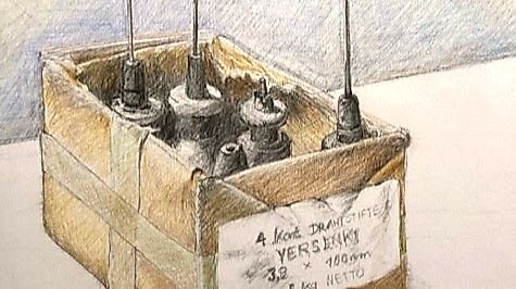 Ölkännchen in Karton