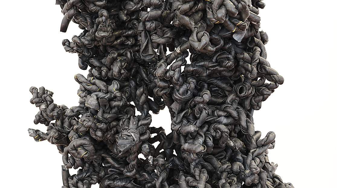 Frieder Falk, kuddelmuddel,  2023, Detail; Foto: Manfred Wigger