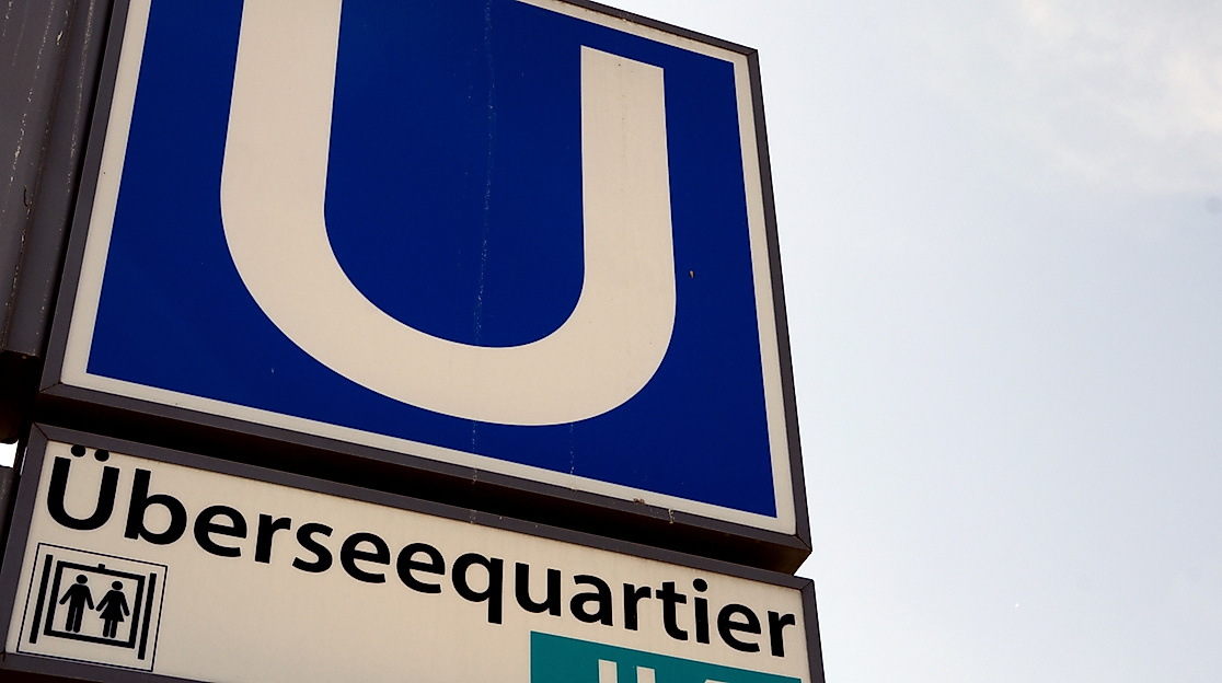 Treffpunkt: U-Bahnstation Überseequartier