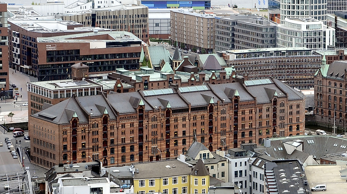 Speicherstadt von oben