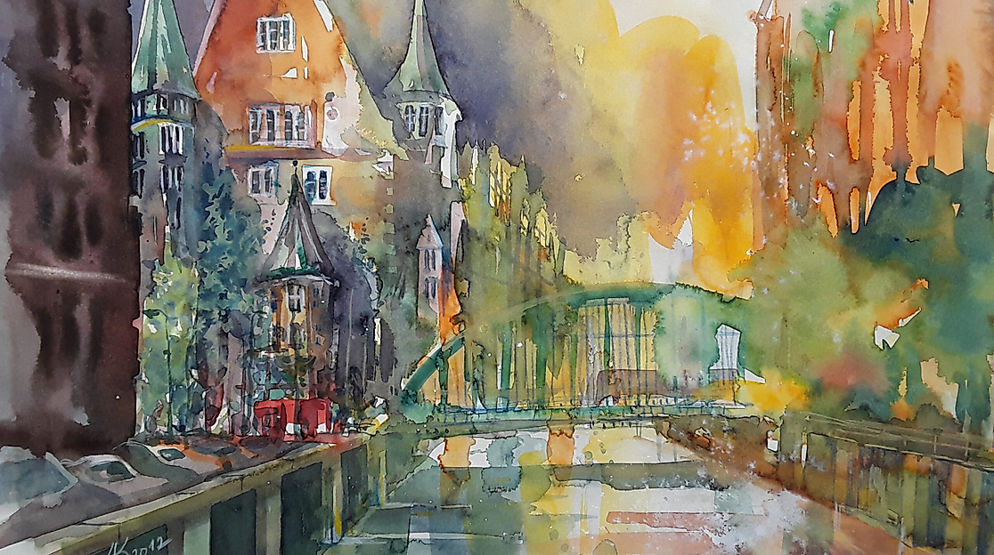 Ausstellung „Aquarell experimentell“ von Joachim Knorr