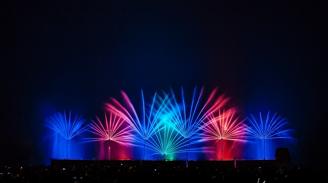 Wassershow im Jahr 2017 und 2023