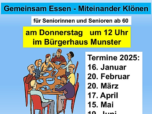 Mittagsschmaus 2025 bis Juni