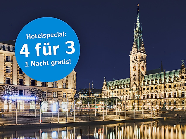 Reisepaket: Hamburg Reisen 4 für 3