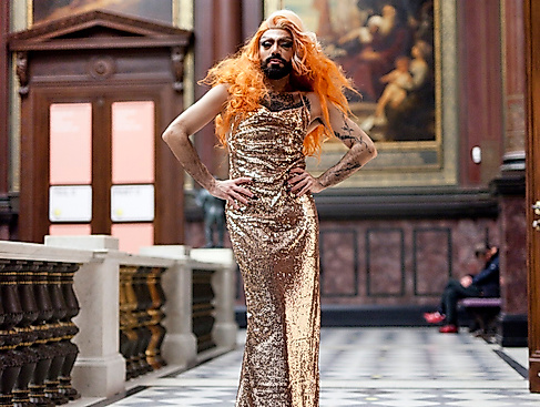 Dragführung in der Hamburger Kunsthalle mit Lady Sasha, 2024