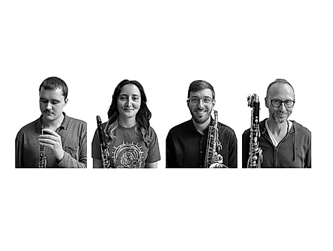 Musiker mit Blasinstrumenten