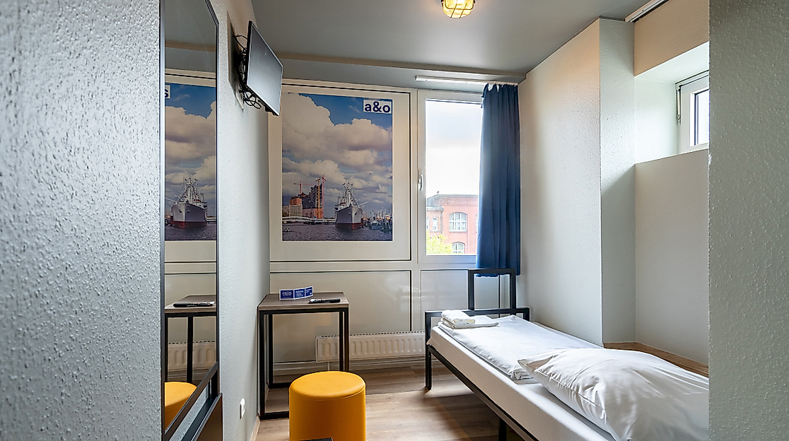 a&o City Hotel Hammer Kirche Hamburg: Einzelzimmer