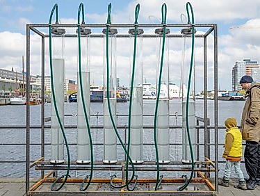 »Hyrna« – Klanginstallation mit Wasserorgel