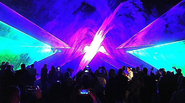 Lasershow im Kurpark