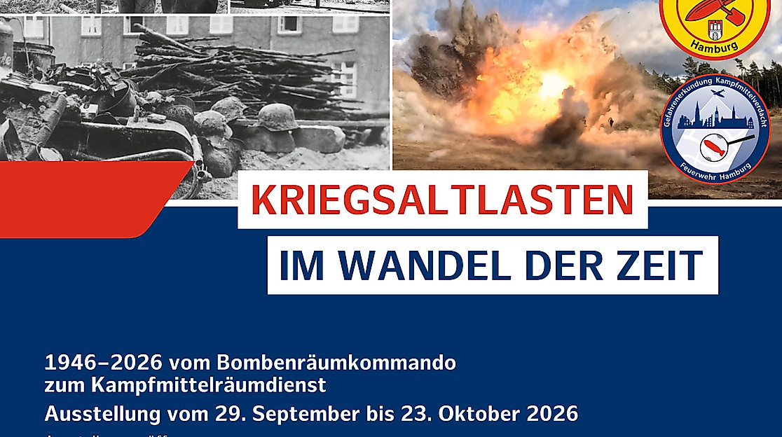 Ausstellungsplakat 80 Jahre Kampfmittelärumdienst