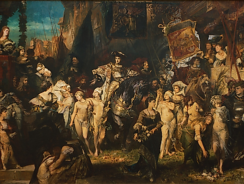 Hans Makart: Der Einzug Kaiser Karls V. in Antwerpen, 1878
