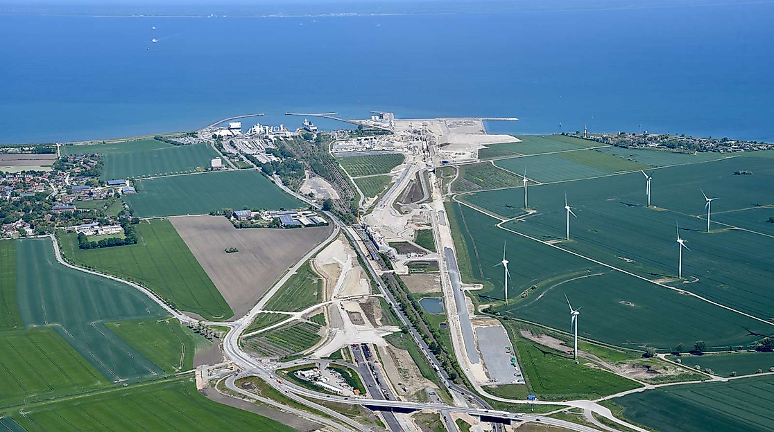 Baustelle Fehmarnbelt-Tunnel
