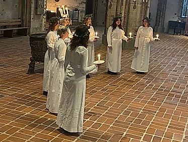 Lucia-Singen mit der hlg. Lucia und Gefolge aus Visby (anschl. Kirchenführung)