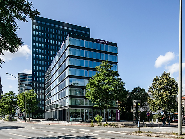 Außenansicht Prmier Inn Hamburg City