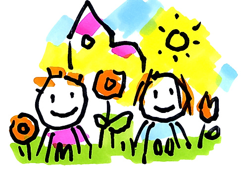 Familienkirche im Sommer