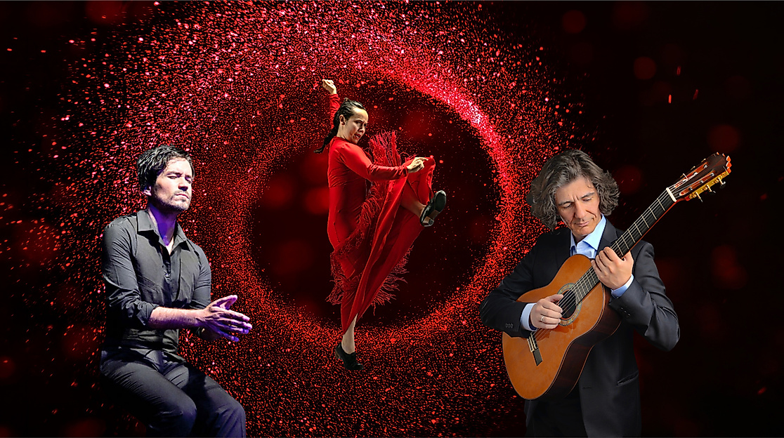 Flamenco-Passion in Rot