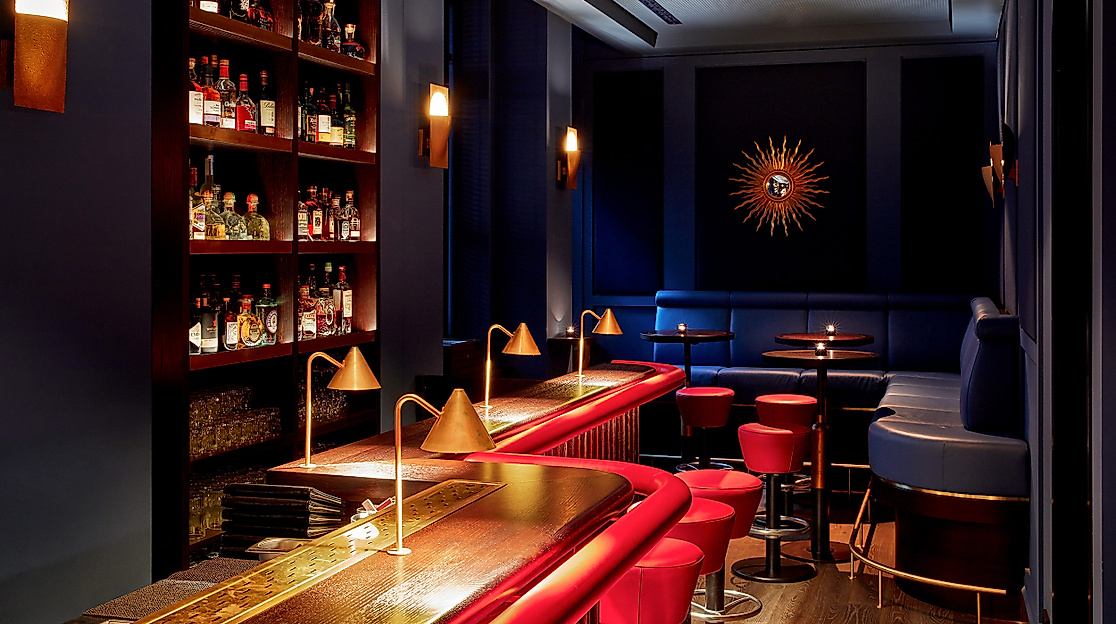 Hotel TORTUE HAMBURG: Bar Bleu Smokerslounge