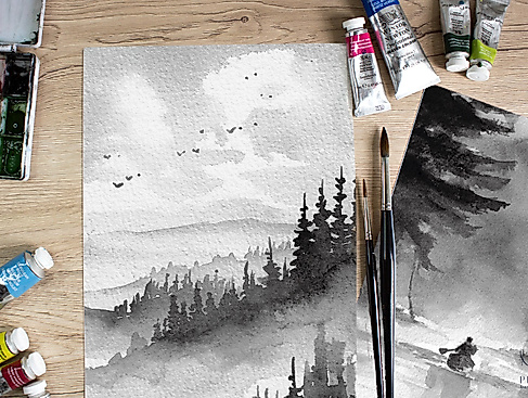 Aquarell-Workshop “Nebellandschaft”