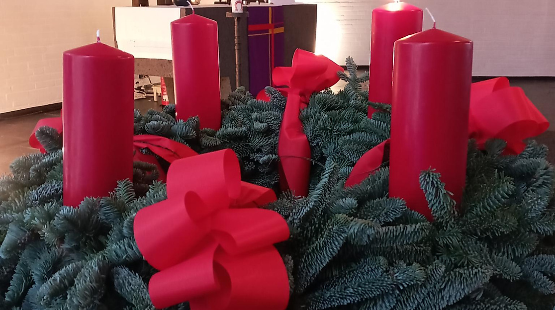 Adventskranz in der Heilig-Geist-Kirche