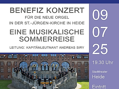 Benefiz-Konzert mit dem Marinemusikkorps Kiel "Eine musikalische Sommerreise"