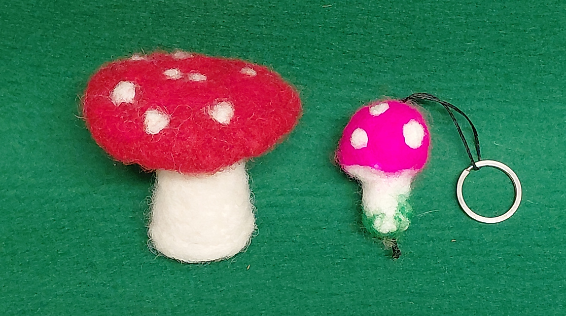 Kreativworkshop: Glückspilze filzen