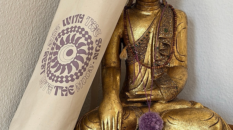 Yogatasche mit Siebdruck