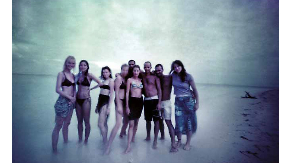 Models on the beach 1999