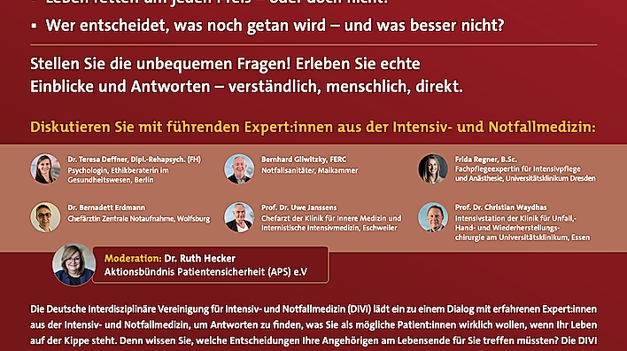 Bürgerforum der DIVI am 1. Dezember: Kommen Sie einfach vorbei!