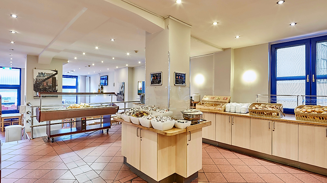 Hotel A&O Hamburg Hauptbahhof: Frühstücksraum