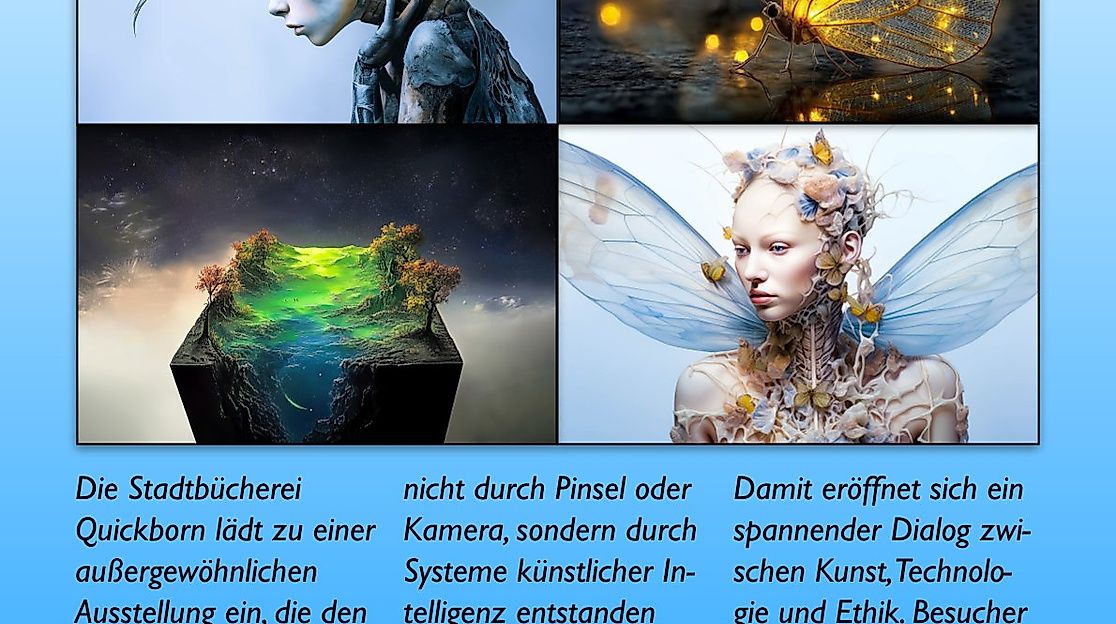 Flyer AI ART Ausstellung