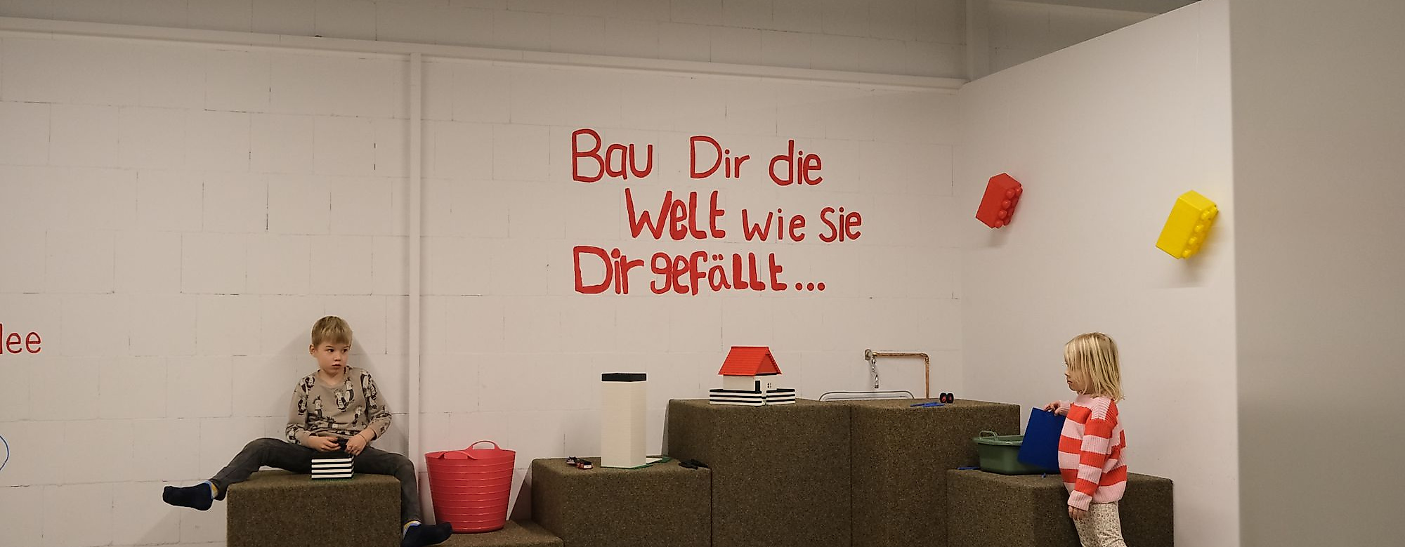 Spielraum mit kreativer Botschaft