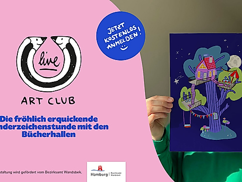 Zeichenstunde mit dem Live Art Club: Baumhaus