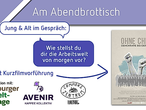 "Wie stellst du dir die Arbeitswelt von morgen vor?" – Am Abendbrottisch: Jung & Alt im Gespräch