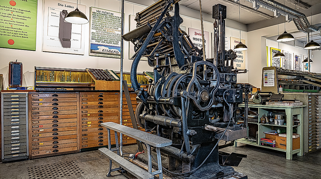 Laufend Führungen im Museum Die Bleilaus - Schrift- und Druckwelt Soltau